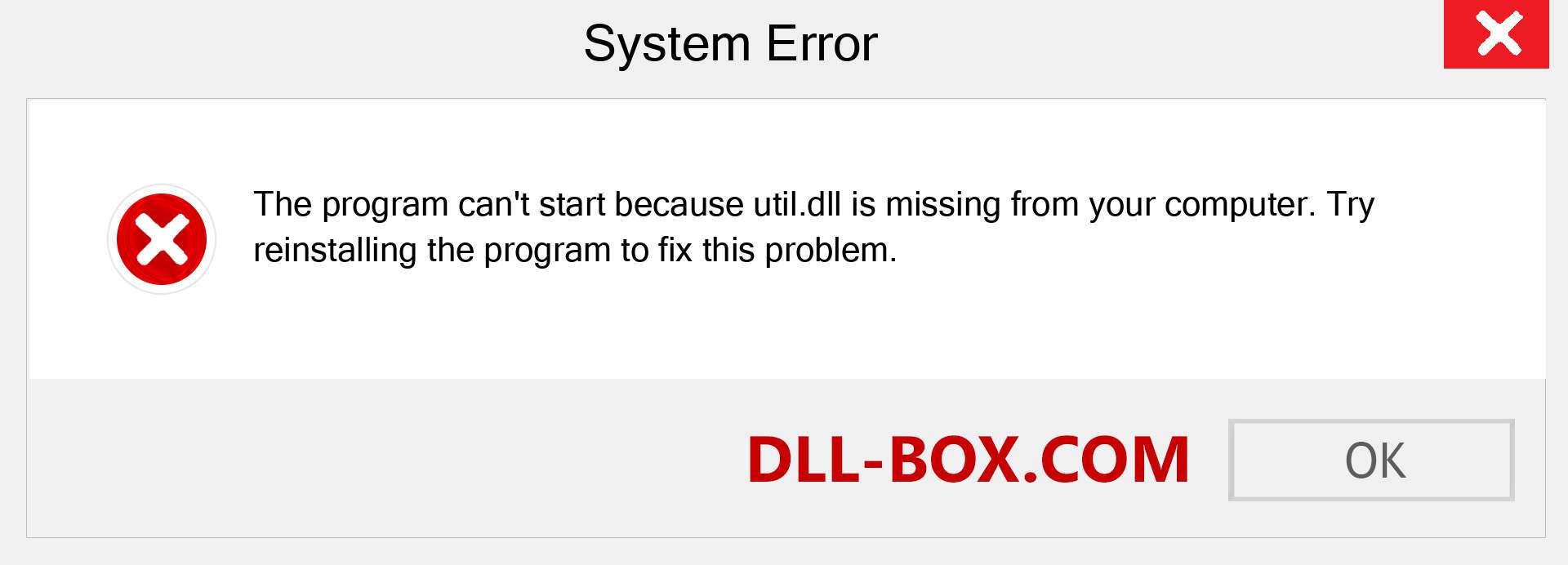  util.dll file is missing?. Download for Windows 7, 8, 10 - Fix  util dll Missing Error on Windows, photos, images